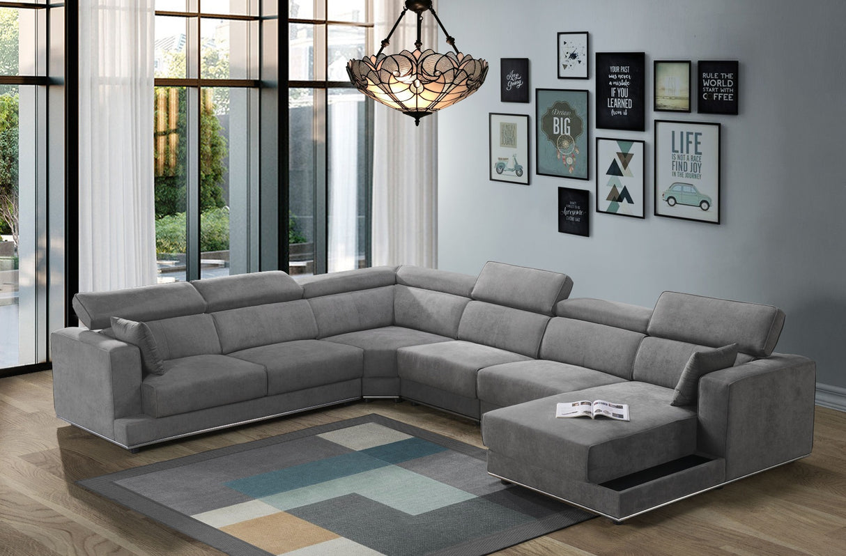 Alwin Modular - Lf Sofa 53720 Dark Gray Fabric | Acme - 53720 - Home Elegance USA - 5