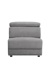 Acme - Alwin Modular - Armless Chair 53722 Dark Gray Fabric