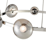 Orbis Halo Chandelier // Polish Nickel  | Finesse - Home Elegance USA