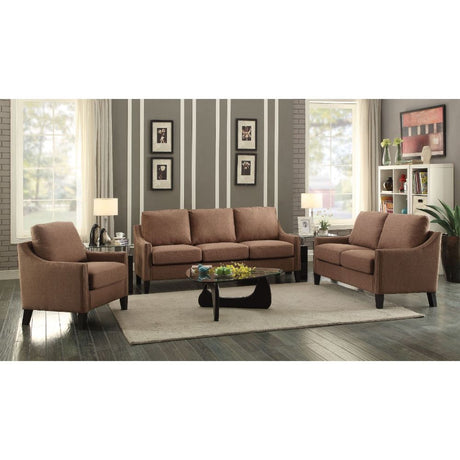 Acme - Zapata Sofa 53765 Brown Linen