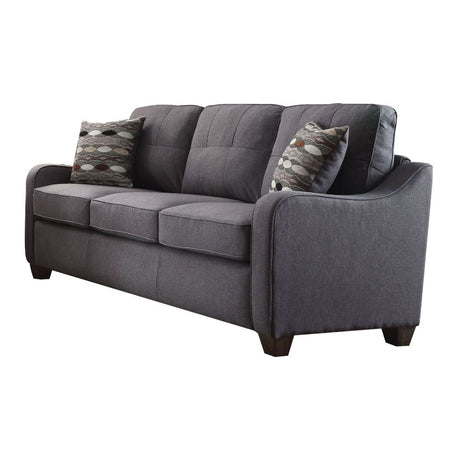 Acme - Cleavon II Sofa W/2 Pillows 53790 Gray Linen