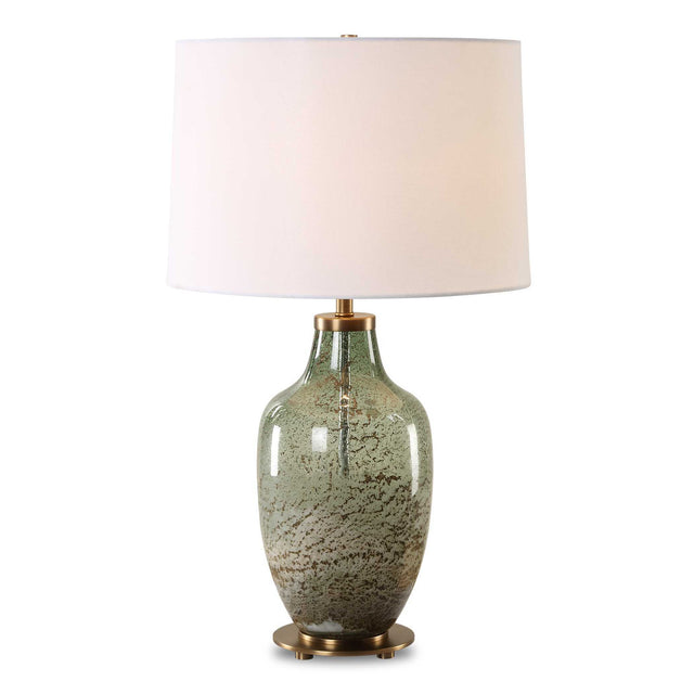 Chianti Olive Glass Table Lamp - Green by Uttermost - View 1
