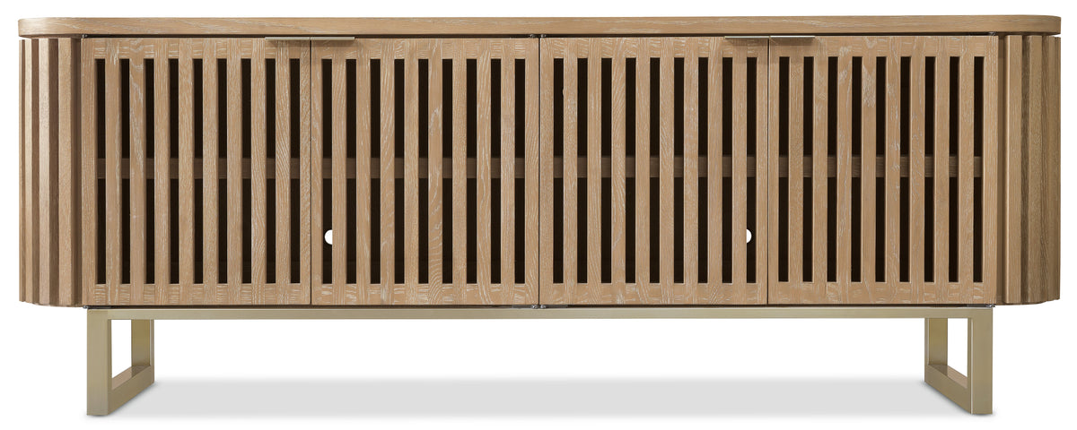 Commerce And Market Easton Entertainment Console - Light Brown by Hooker Furniture - View 7