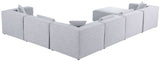 Cube - Modular Sectional 7 Piece - Gray - Fabric - 630Grey - Sec7A - Home Elegance USA - 3