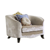 Acme - Sheridan Chair W/2 Pillows 53947 Cream Fabric