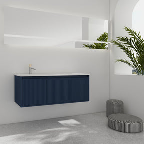 48" Floating Bathroom Vanity with Drop - Shaped Resin Sink(BVB05848BNL - GRBSD48S) | Home Elegance USA