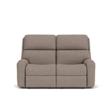 Rio Transitional Fabric Reclining Loveseat | Flexsteel