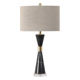 Alastair Marble Table Lamp - Beige / Black by Uttermost - View 3