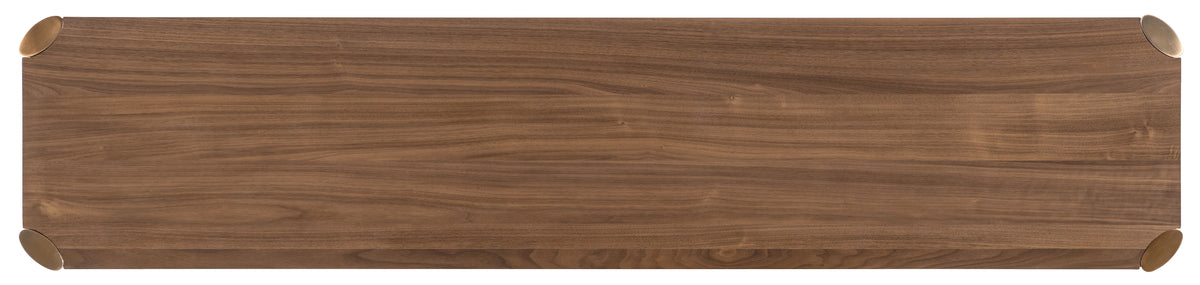 Eleana Entertainment Console Medium Wood / Gold - Dark Brown / Gold by Hooker Furniture - View 5