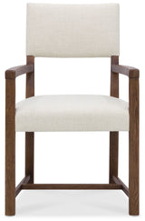 Driftwood Upholstered Arm Chair (Set of 2) Beige / Worn Saddle - Beige / Dark Brown by Hooker Furniture - View 4