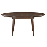 Wooden dining table on a white background