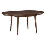 Wooden dining table on a white background