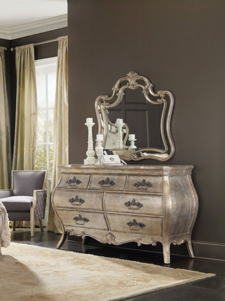 Sanctuary Seven-Drawer Dresser Bardot Silver Leaf – Hooker Furniture