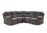 Acme - Kalen Motion Sectional Sofa 54135 Gray Chenille