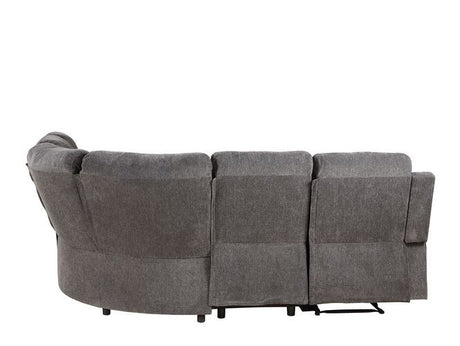 Acme - Kalen Motion Sectional Sofa 54135 Gray Chenille