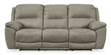 Ashley Putty Next - Gen Gaucho Reclining Sofa - Microfiber | Home Elegance USA