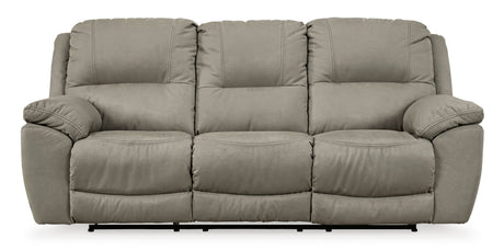 Ashley Putty Next - Gen Gaucho Reclining Sofa - Microfiber | Home Elegance USA