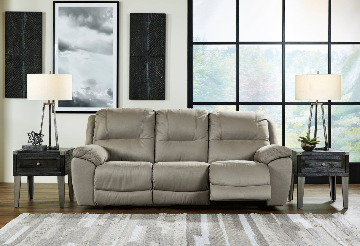 Ashley Putty Next - Gen Gaucho Reclining Power Sofa - Microfiber - 5420387 - Home Elegance USA - 5