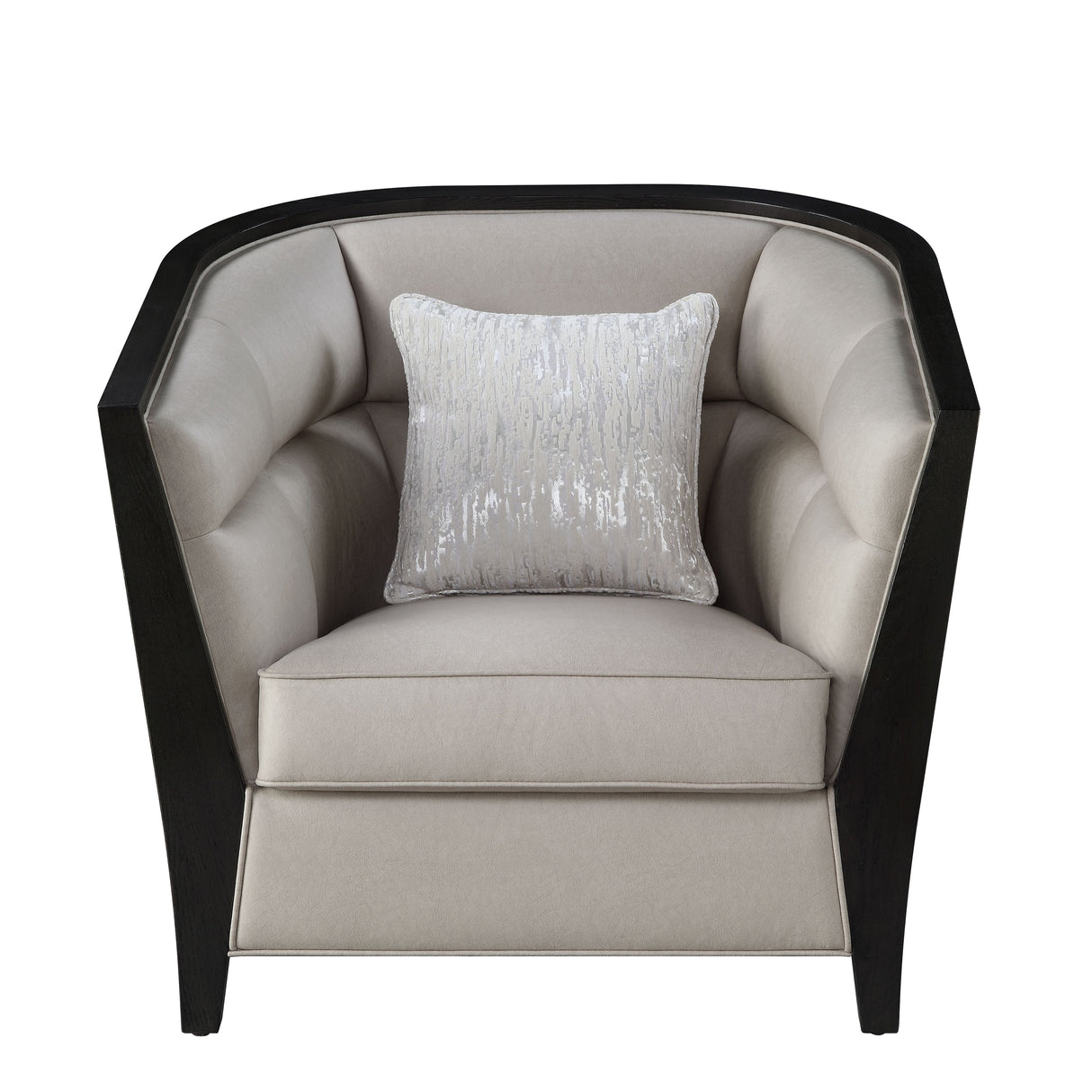 Acme - Zemocryss Chair W/Pillow 54237 Beige Fabric