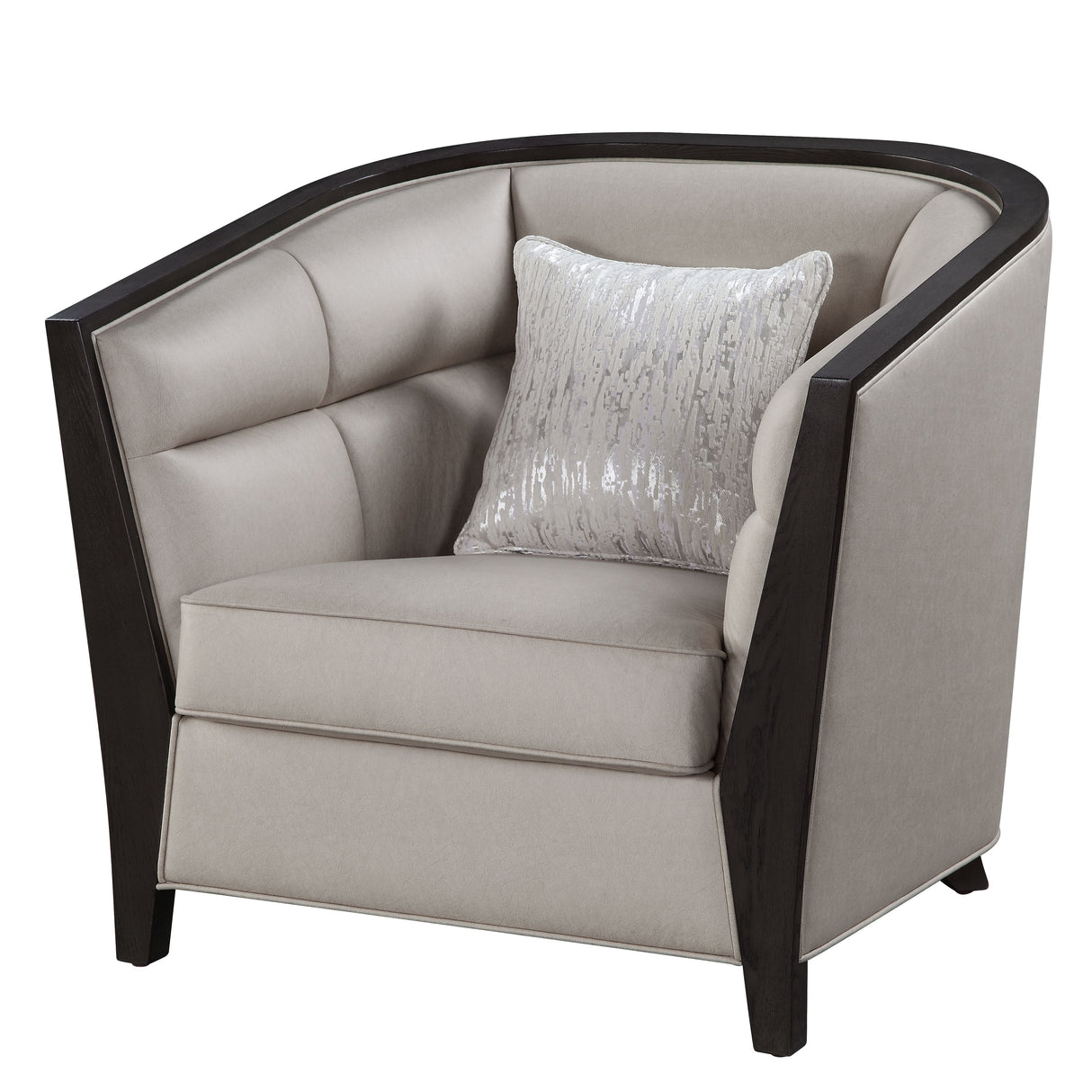 Acme - Zemocryss Chair W/Pillow 54237 Beige Fabric