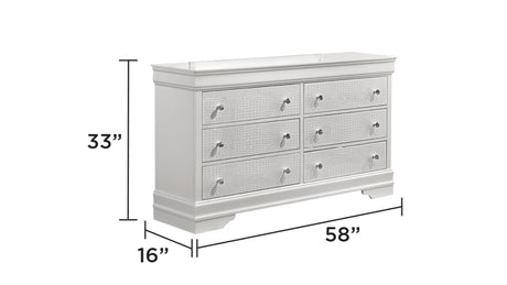 Blaze Upholstered Modern Style 4 Pc Queen Bedroom Set with LED Headboard Made with Wood in White(CA WAREHOUSE) - sold by Home Elegance USA