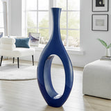 Trombone Vase // Small Navy Blue  | Finesse