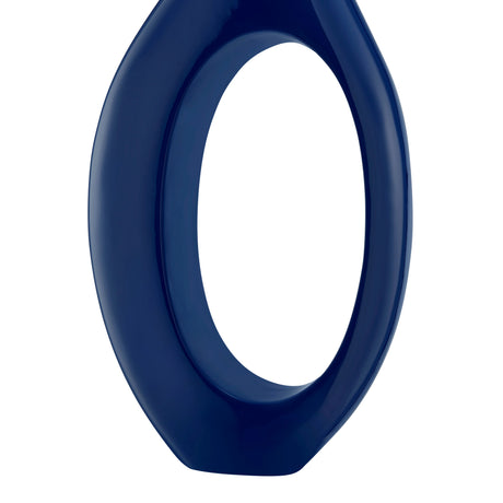 Trombone Vase // Large Navy Blue  | Finesse - sold by Home Elegance USA