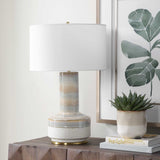 Armitage Textured Table Lamp Blue / Brown / Gray / White - Light Blue / White by Uttermost - View 3