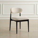 Moxie Armless Dining Chair (Set of 2) Black / Off White - Black / White by Uttermost - View 3