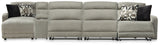 Ashley Stone Colleyville 54405S20 5-Piece Power Reclining Sectional with Chaise - Chenille - Home Elegance USA