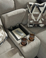 Ashley Stone Colleyville 54405S20 5-Piece Power Reclining Sectional with Chaise - Chenille - Home Elegance USA