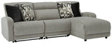 Ashley Stone Colleyville 54405S13 3 - Piece Power Reclining Sectional with Chaise - Chenille - 54405S13 - Home Elegance USA - 1