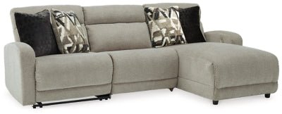 Ashley Stone Colleyville 54405S2 3 - Piece Power Reclining Sectional with Chaise - Chenille - 54405S2 - Home Elegance USA - 1