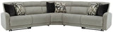 Ashley Stone Colleyville 54405S6 5 - Piece Power Reclining Sectional - Chenille | Home Elegance USA