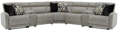 Ashley Stone Colleyville 54405S10 7 - Piece Power Reclining Sectional - Chenille | Home Elegance USA