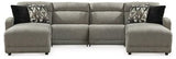 Ashley Stone Colleyville 54405S16 4 - Piece Power Reclining Sectional with Chaise - Chenille - 54405S16 - Home Elegance USA - 1