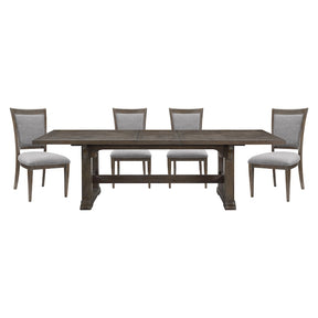 Homelegance Sarasota 7 Piece Dining Room Set in Driftwood Brown Finish – 5441 Collection - sold by Home Elegance USA