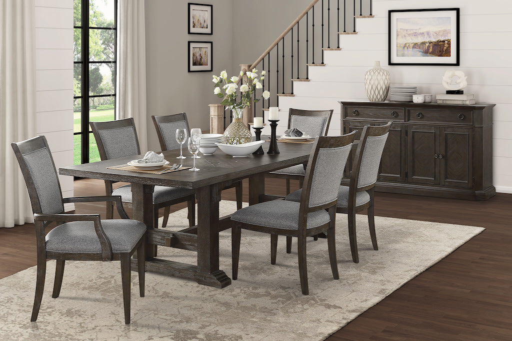 Homelegance Sarasota 7 Piece Dining Room Set in Driftwood Brown Finish – 5441 Collection - Home Elegance USA