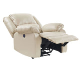 Acme - Zuriel Power Motion Recliner W/USB 54612 Beige Synthetic Leather