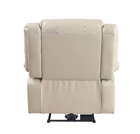 Acme - Zuriel Power Motion Recliner W/USB 54612 Beige Synthetic Leather