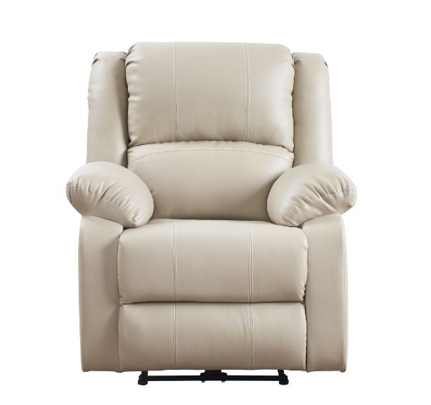 Acme - Zuriel Power Motion Recliner W/USB 54612 Beige Synthetic Leather