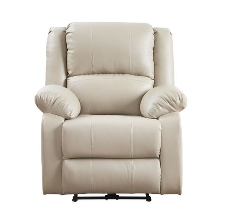 Acme - Zuriel Power Motion Recliner W/USB 54612 Beige Synthetic Leather