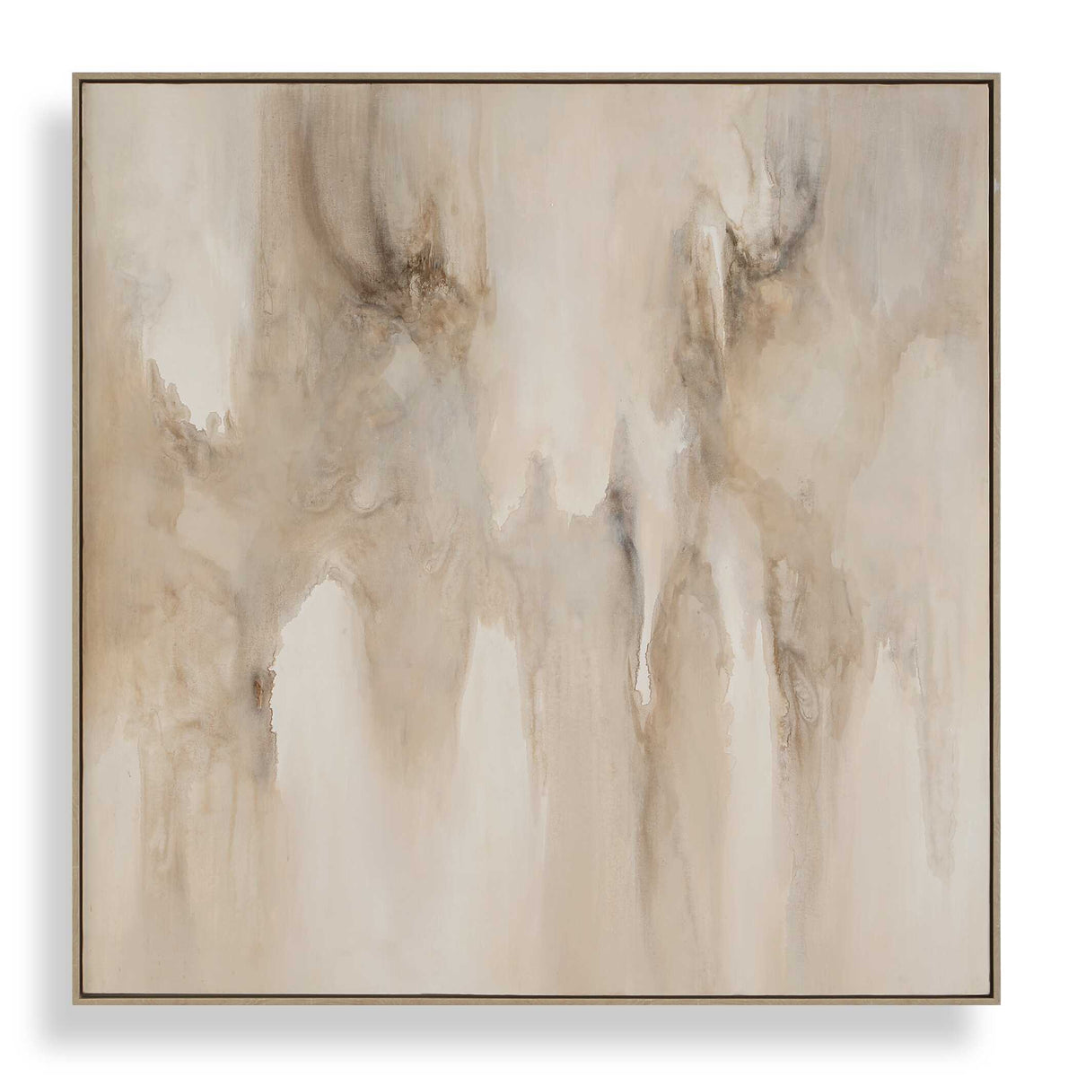 Embark Hand Painted Abstract Canvas Black / Brown / Gray / Woodtone - Light Brown by Uttermost - View 1