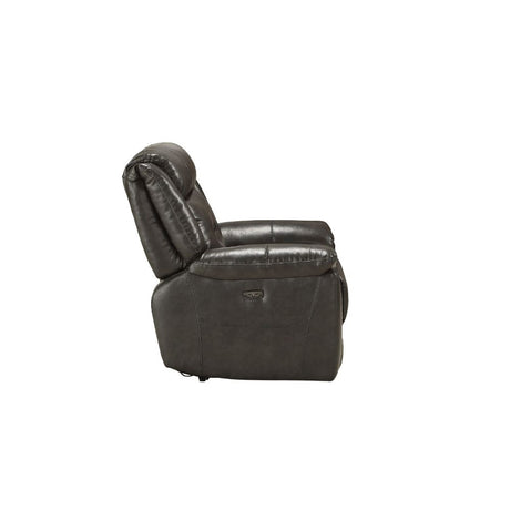 Acme - Imogen Power Motion Recliner W/USB 54807 Gray Leather-Aire