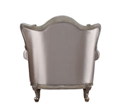 Acme - Jayceon Chair W/Pillow 54867 Fabric & Champagne Finish