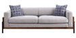 Acme - Pelton Sofa W/2 Pillows 54890 Fabric & Walnut Finish