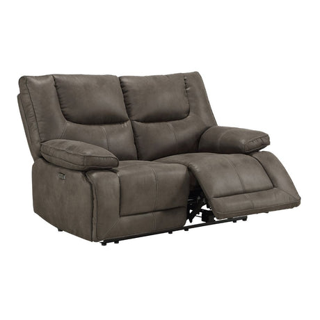 Acme - Harumi Power Motion Loveseat W/USB 54896 Gray Fabric