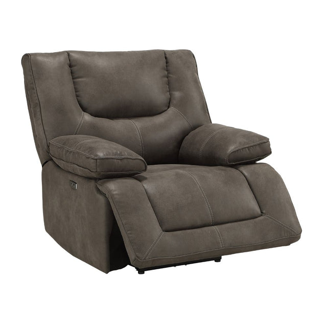 Acme - Harumi Power Motion Recliner W/USB 54897 Gray Fabric