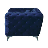 Atronia Sofa 54900 Blue Velvet | Acme - 54900 - Home Elegance USA - 5