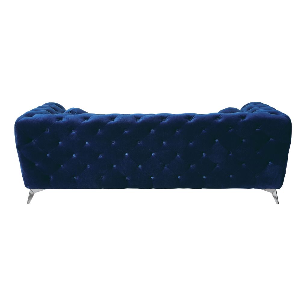 Atronia Sofa 54900 Blue Velvet | Acme | Home Elegance USA